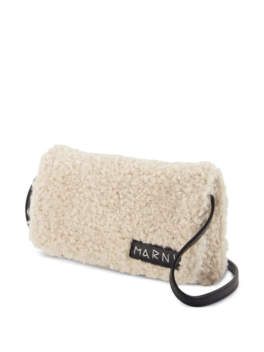 MARNI-faux-shearling crossbody bag-