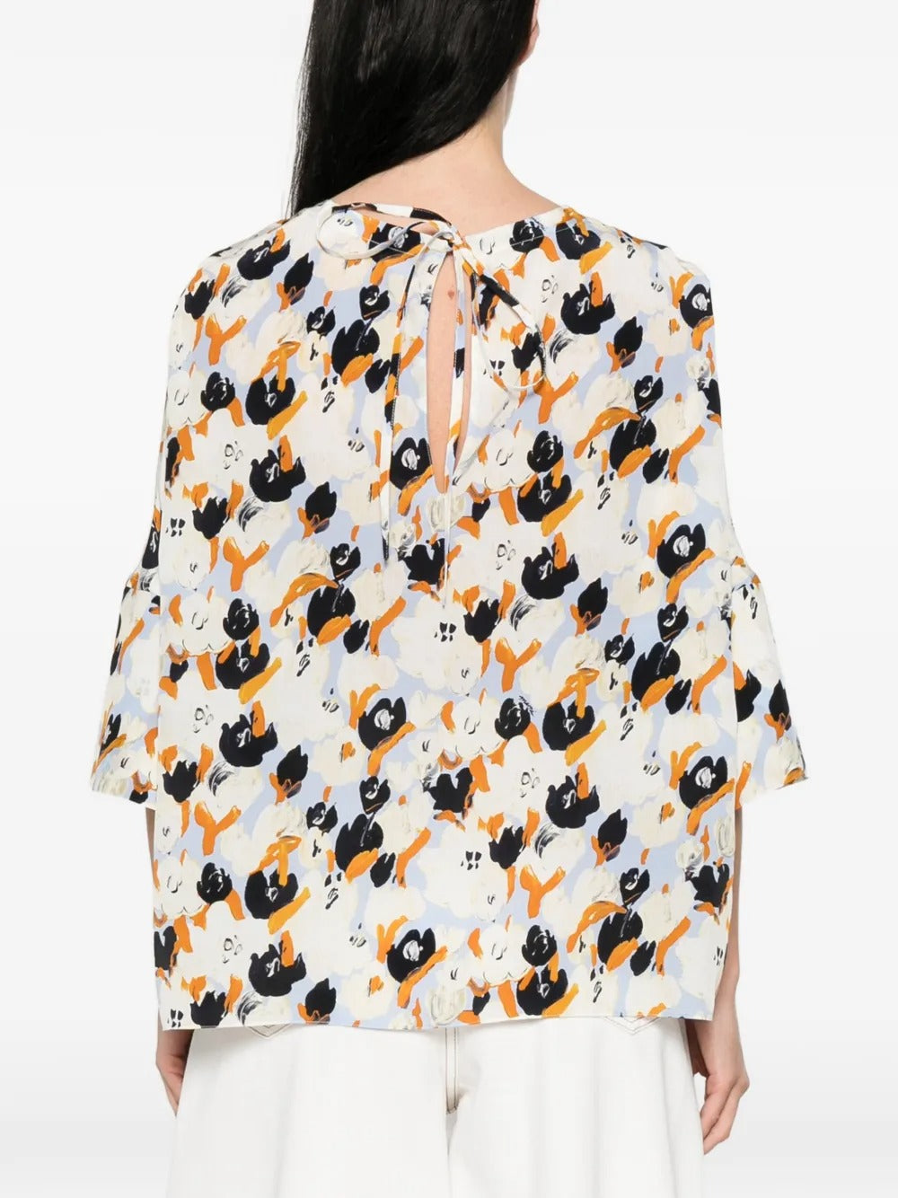 MARNI-floral-pattern blouse-