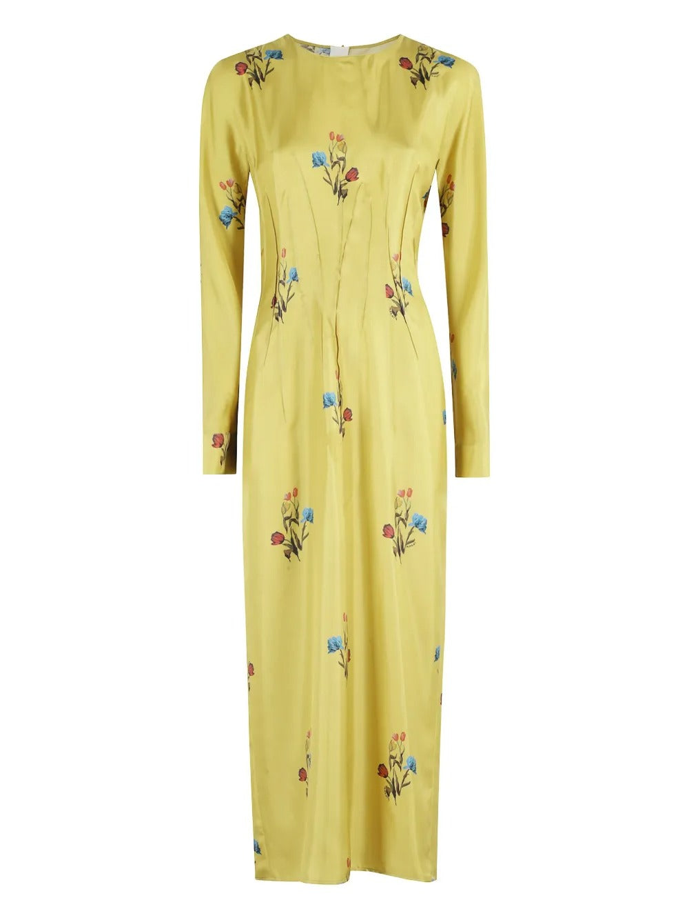 MARNI-floral-print maxi dress-