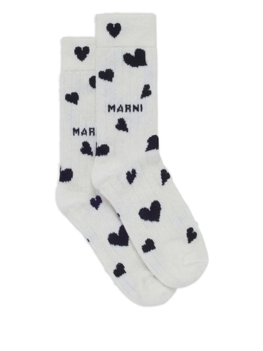 MARNI-HEART SOCKS-