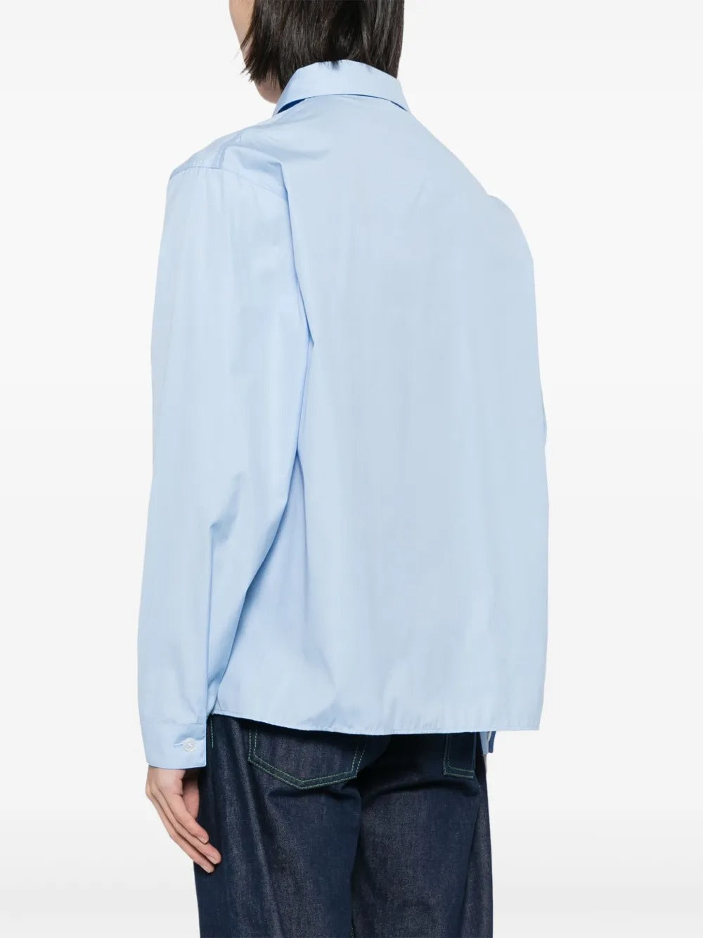 MARNI-hidden-logo poplin shirt-