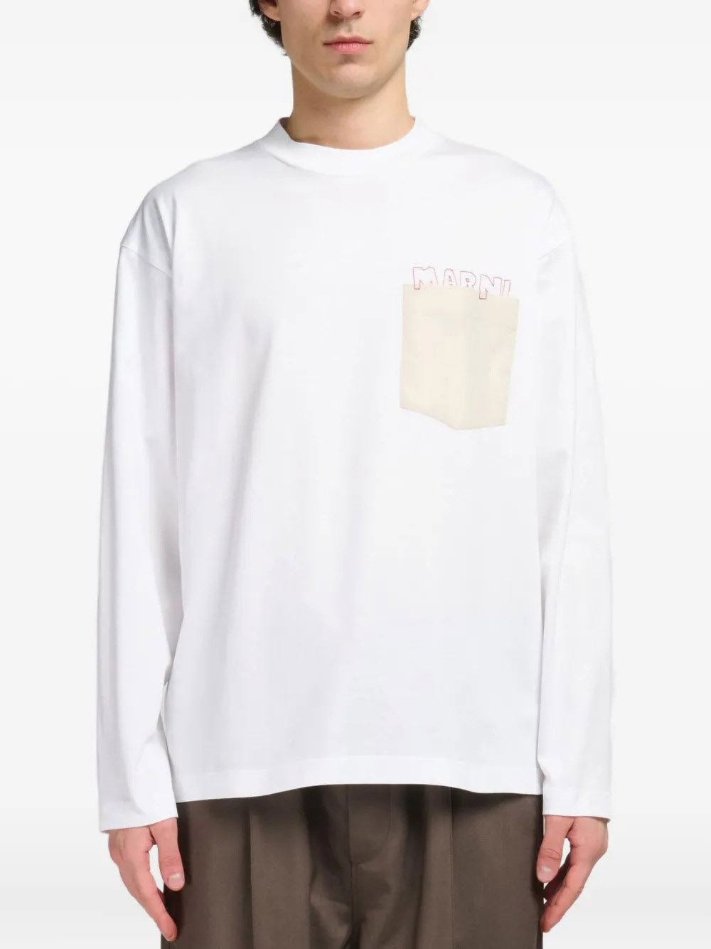 MARNI-logo-print T-shirt-