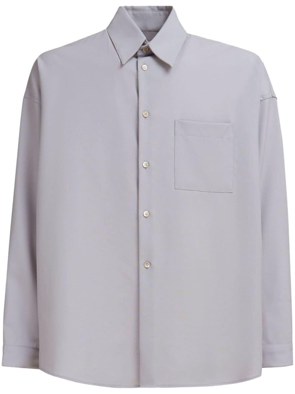 MARNI-LONGSLEEVED BOXY FIT SHIRT-