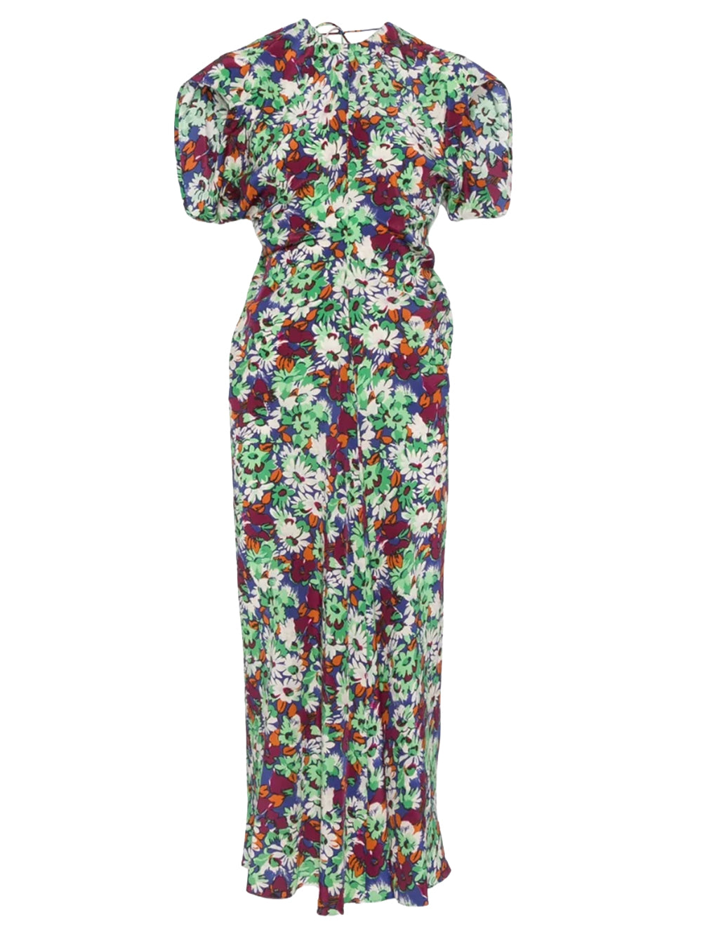 Multicolor Florals Midi Dress