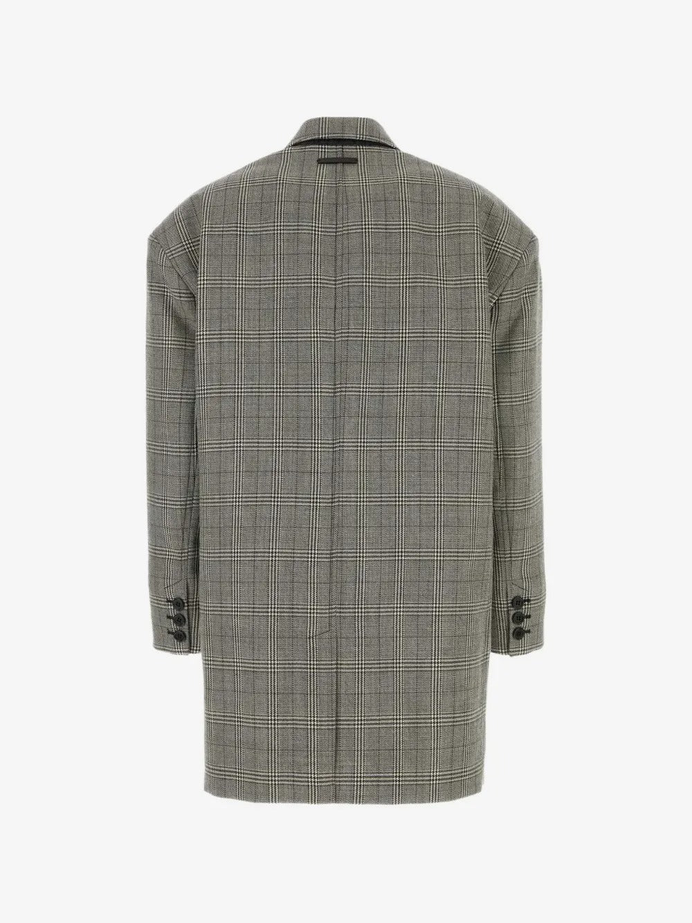 Oversized checked blazer