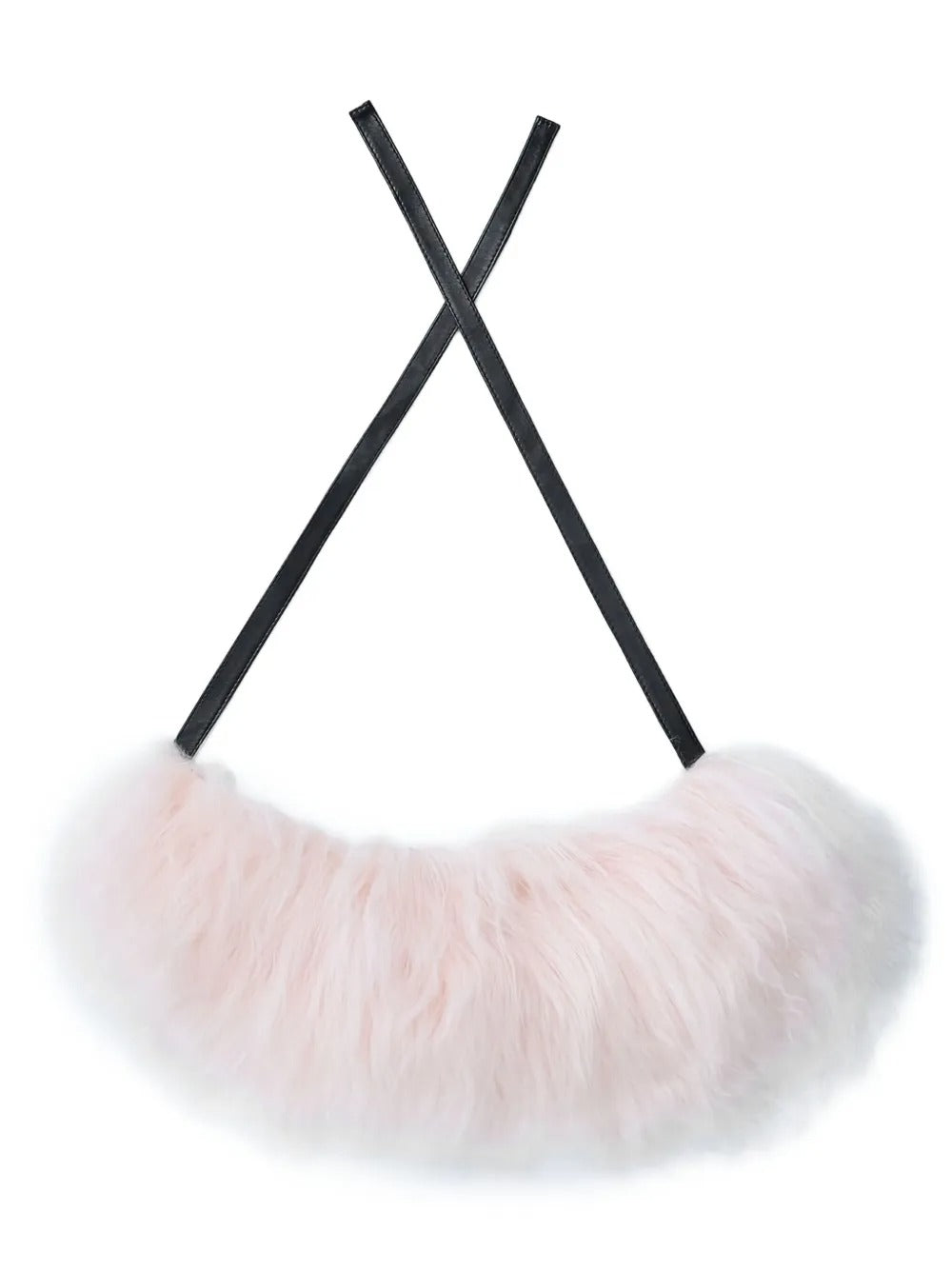 MARNI-Pink shearling collar-