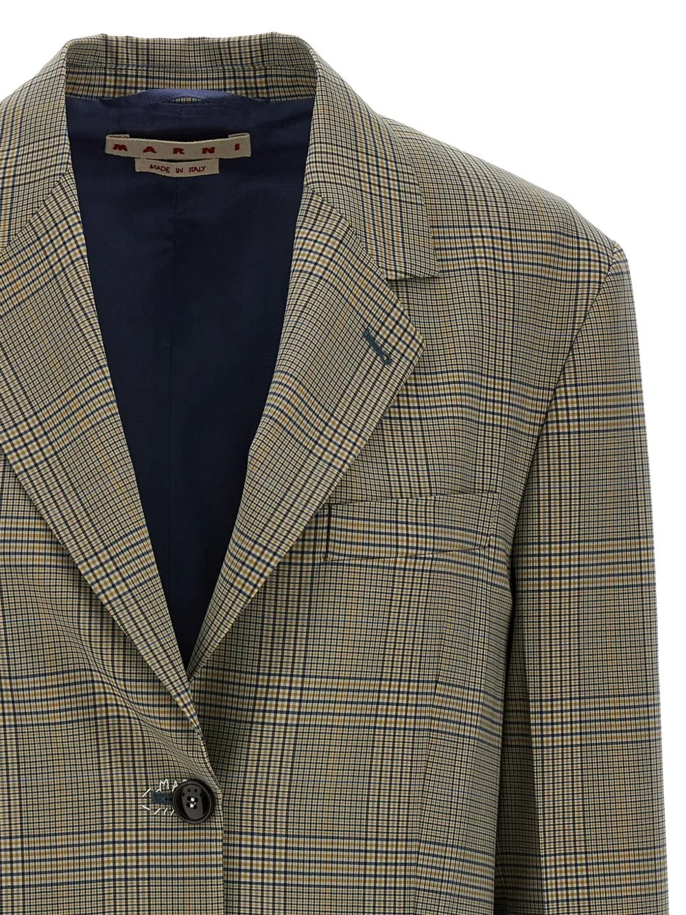 MARNI-Prince of Wales-check blazer-