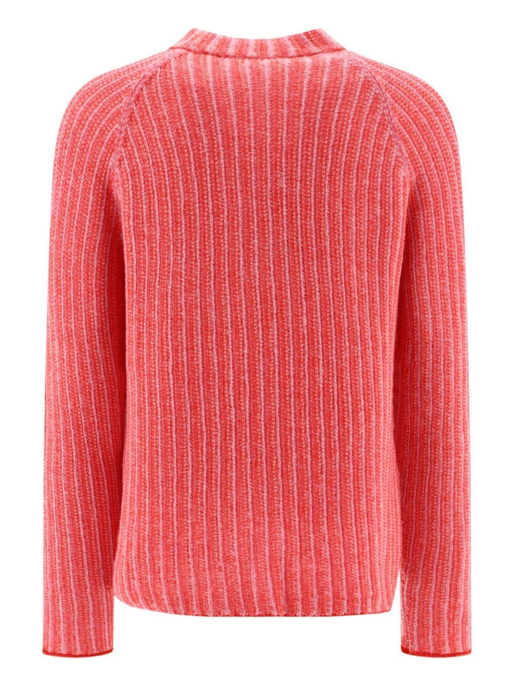 MARNI-ROUNDNECK SWEATER WITH DEGRADE STIPES-