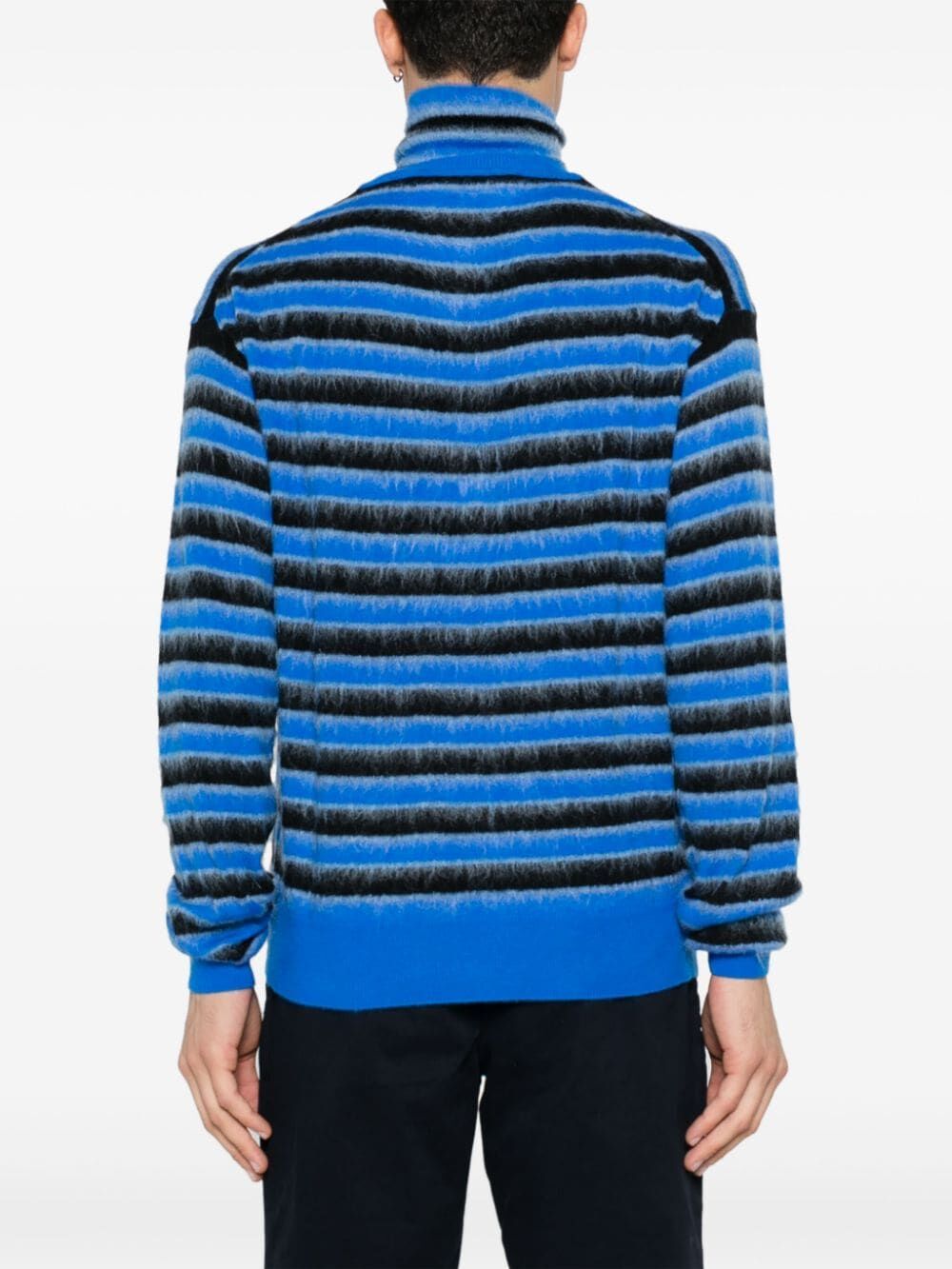 MARNI-ROUNDNECK SWEATER WITH MULTICOLOR STRIPES-