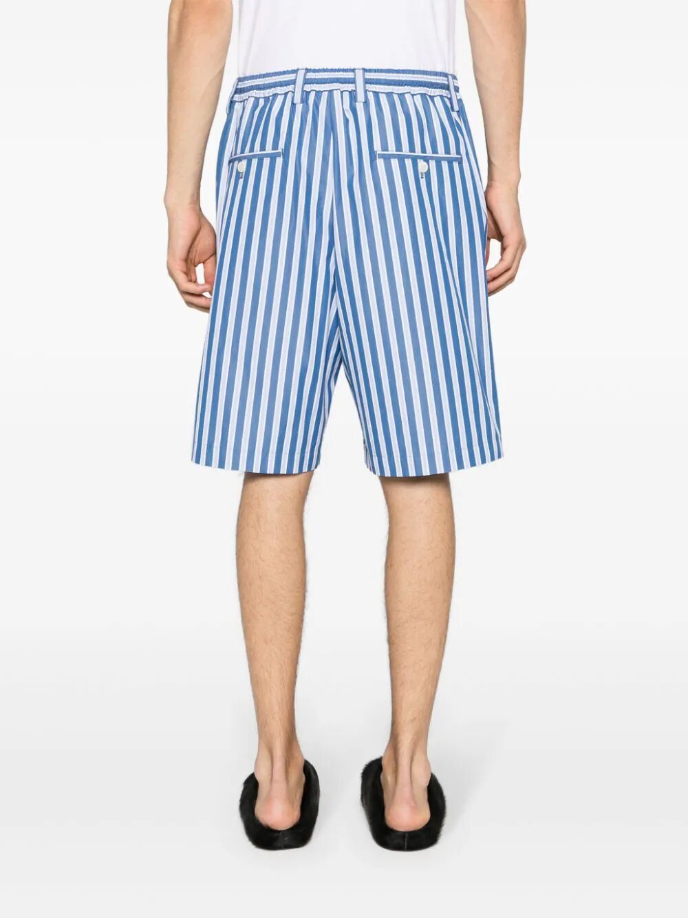 MARNI-STRIPED BERMUDA SHORTS-PUMU0049M5 STB37