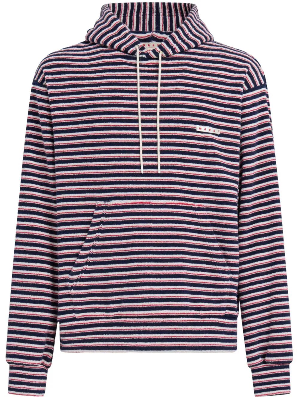 MARNI-STRIPED hooded sweatshirt-FUMU0073X1UTC321 STB94