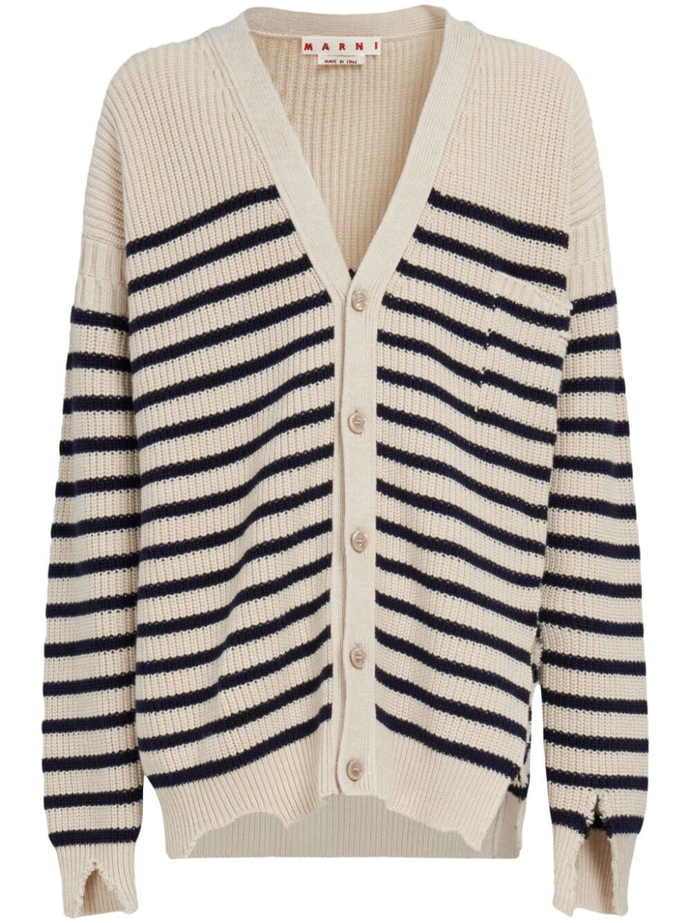 MARNI-STRIPED LOOSE CARDIGAN-CDMG0127Q0UFC532 RGW03