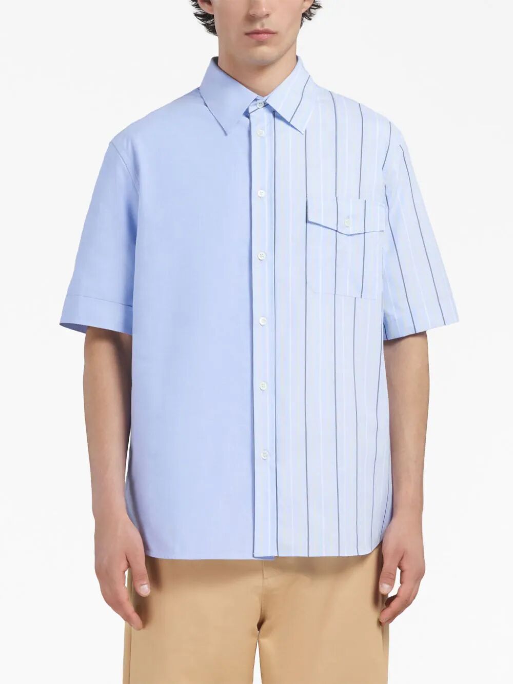 MARNI-STRIPED S/S SHIRT-CUMU0288QYUTC313 STB24