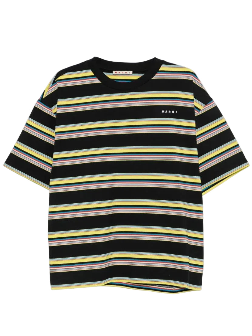 Striped T-shirt with logo
