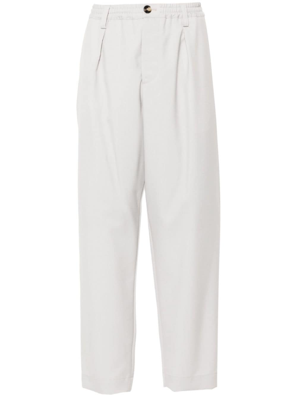 MARNI-TROPICAL WOOL CROPPED PANTS-