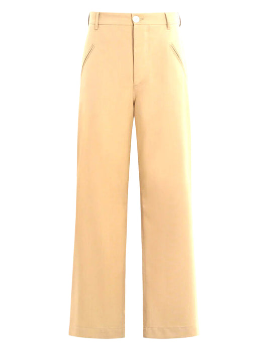 MARNI-TROPICAL WOOL STRAIGHT LEG PANTS-