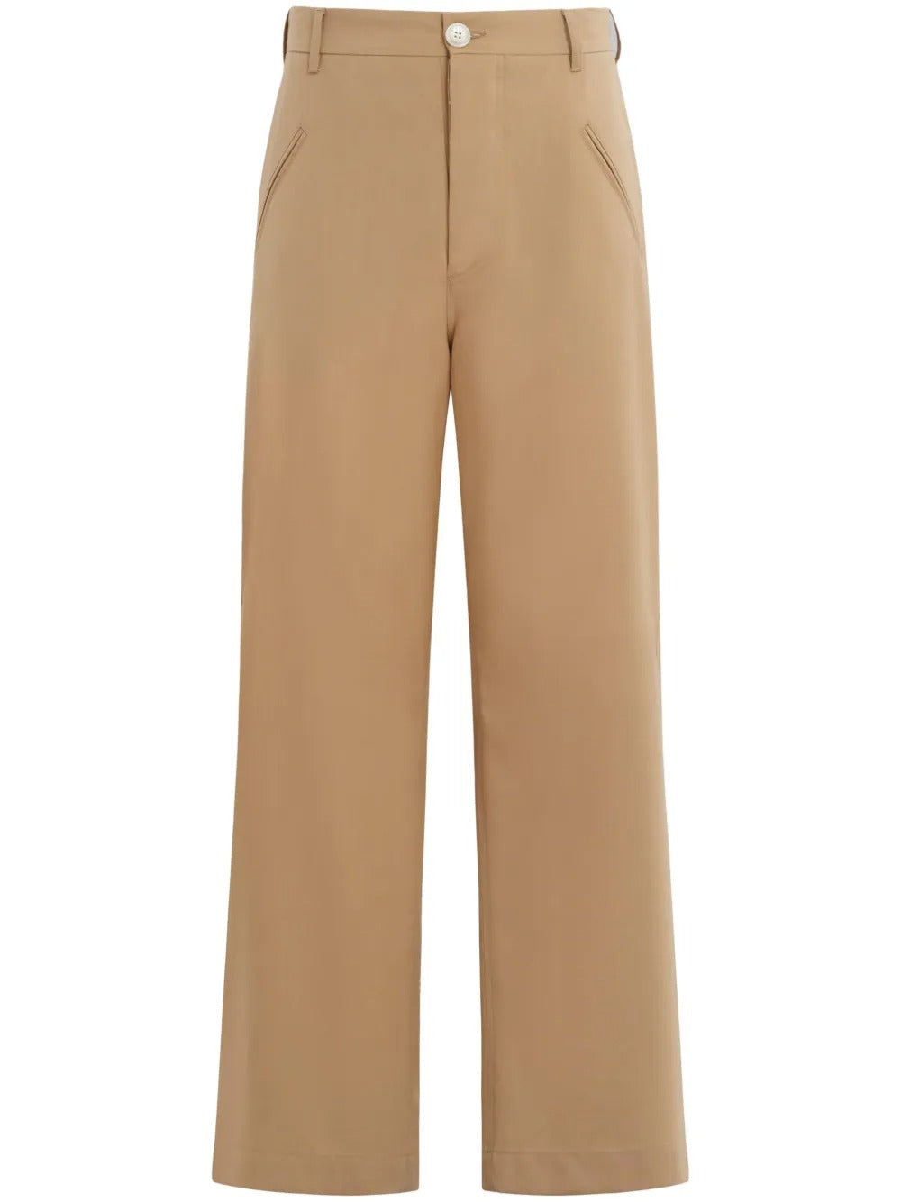 MARNI-TROPICAL WOOL STRAIGHT LEG PANTS-