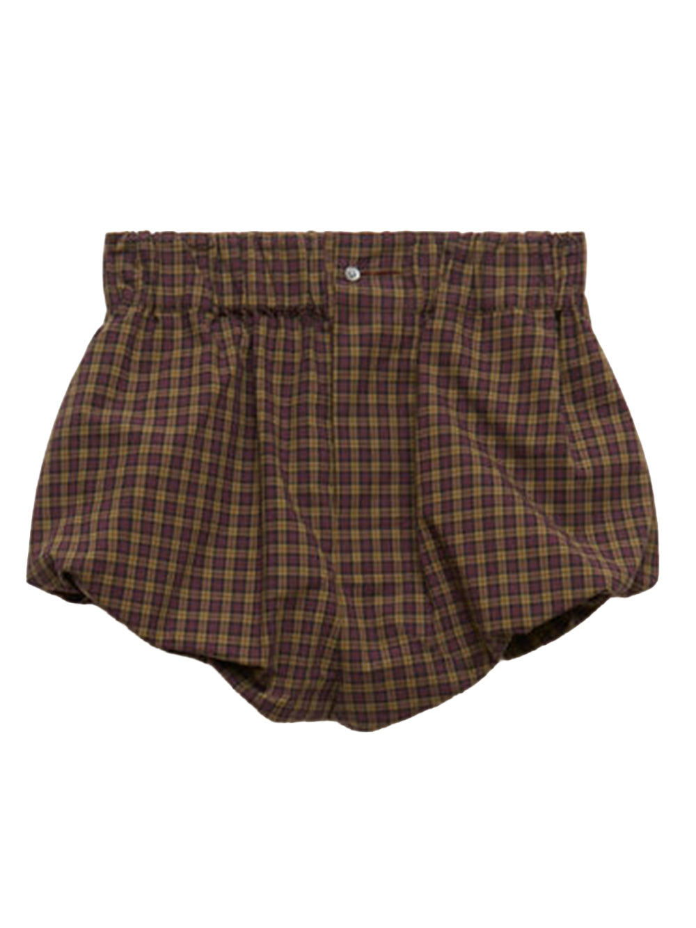 checked poplin culottes
