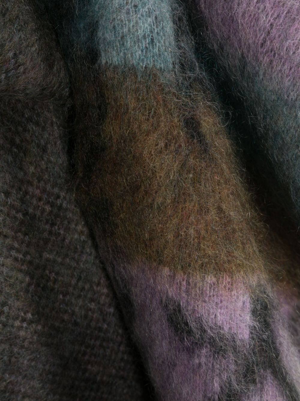 MARTINE ROSE-BRUSHED MOHAIR SIGNATURE SCARF-MRAW23935 KLICRN