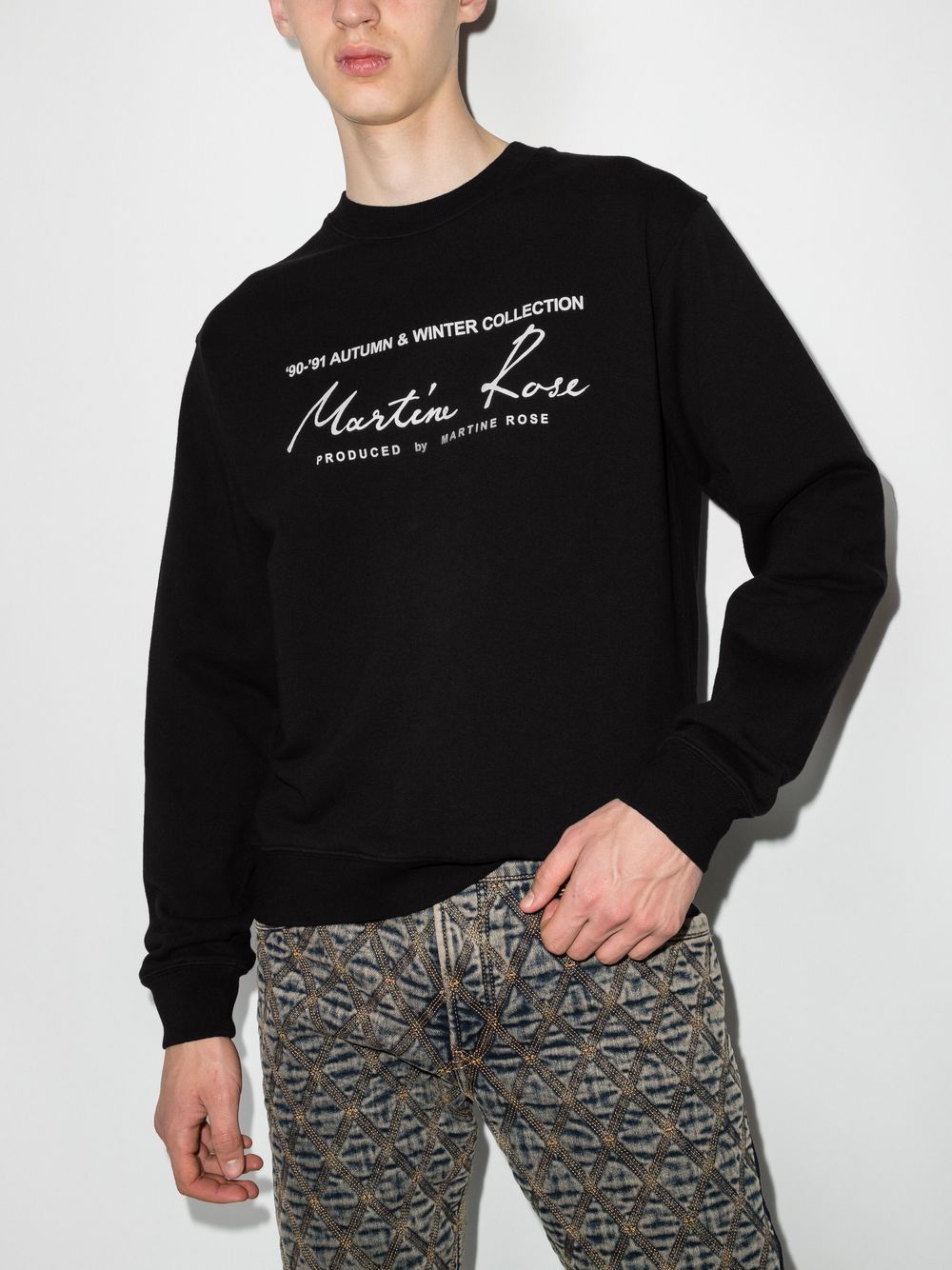 MARTINE ROSE-CLASSIC CREW-CMR 601FL BLACK