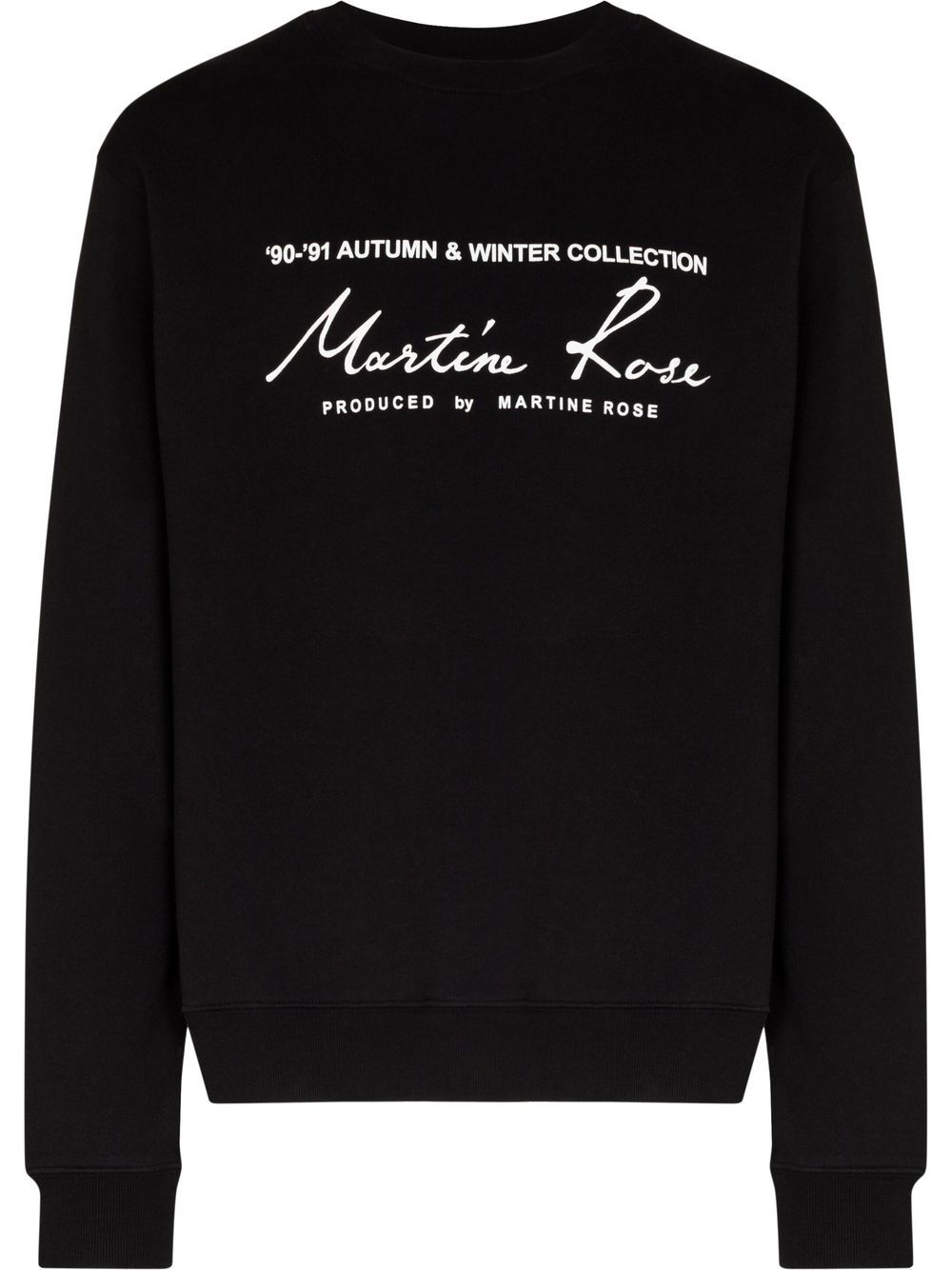 MARTINE ROSE-CLASSIC CREW-CMR 601FL BLACK