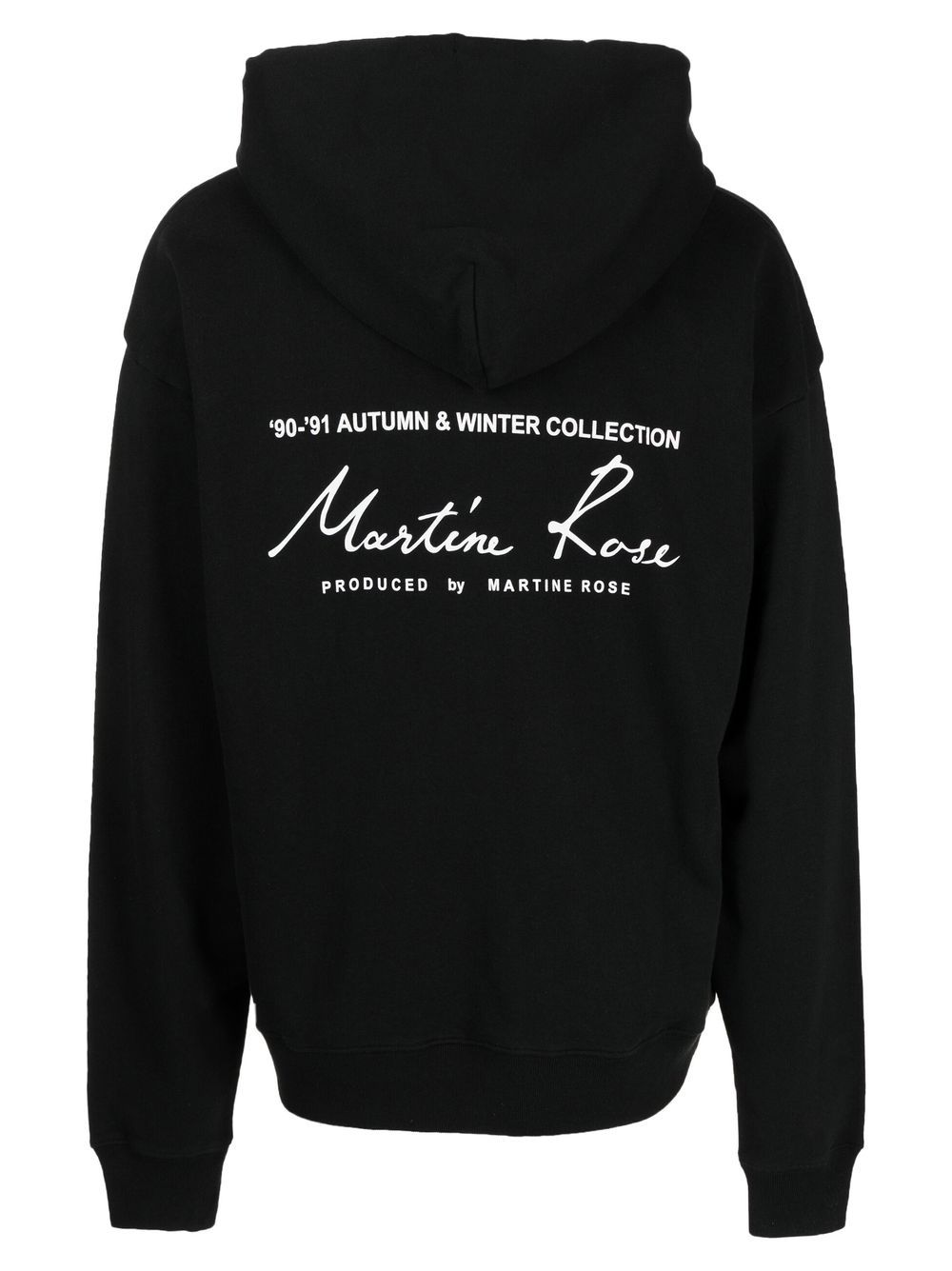 MARTINE ROSE-CLASSIC HOODIE-CMR602 BLACK