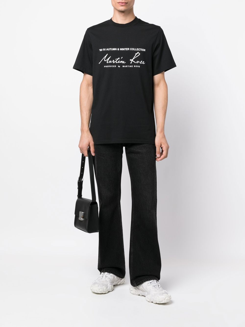 MARTINE ROSE-CLASSIC S/S T-SHIRT-CMR 603JC BLACK