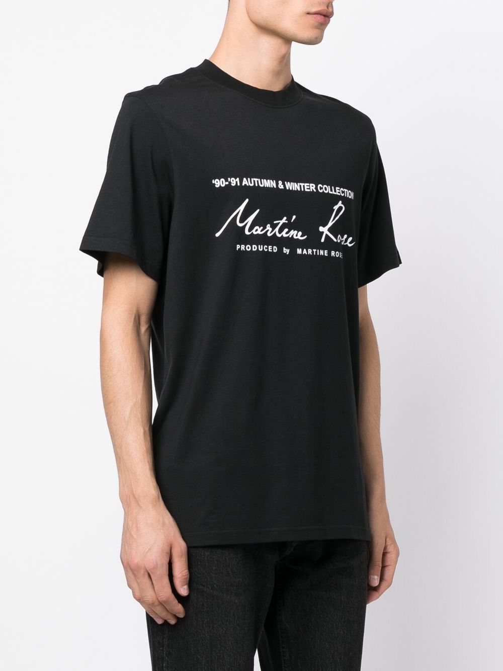 MARTINE ROSE-CLASSIC S/S T-SHIRT-CMR 603JC BLACK