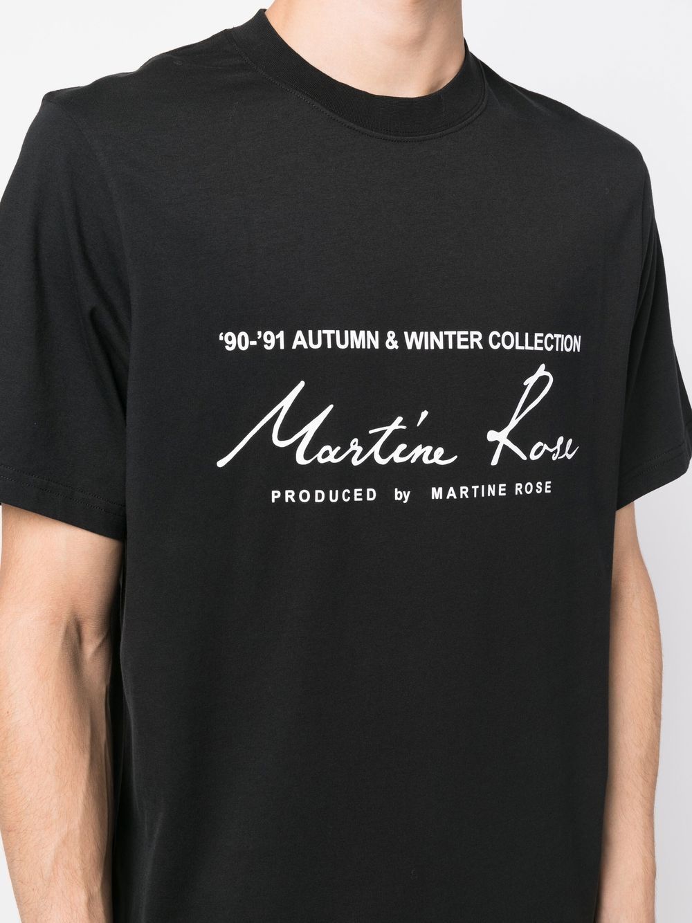 MARTINE ROSE-CLASSIC S/S T-SHIRT-CMR 603JC BLACK