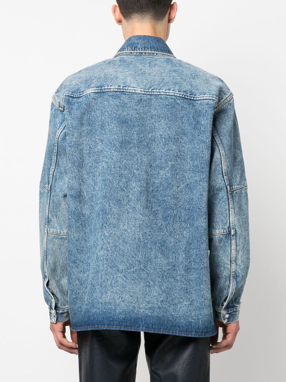 MARTINE ROSE-DENIM OVERSHIRT-MRSS23 224 MRBLW