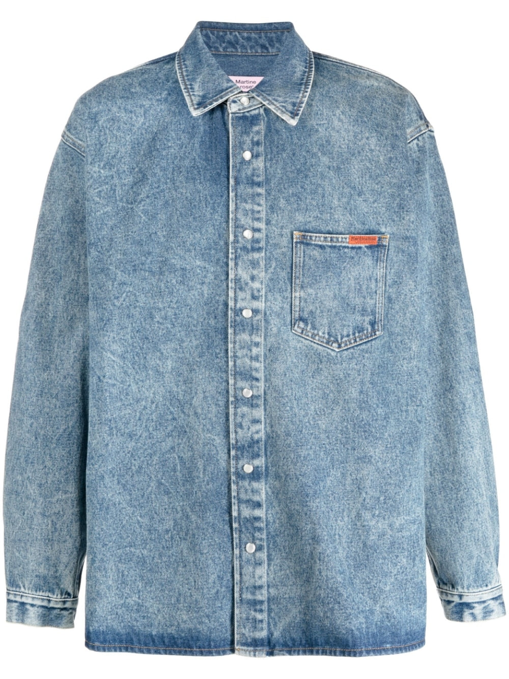 MARTINE ROSE-DENIM OVERSHIRT-MRSS23 224 MRBLW