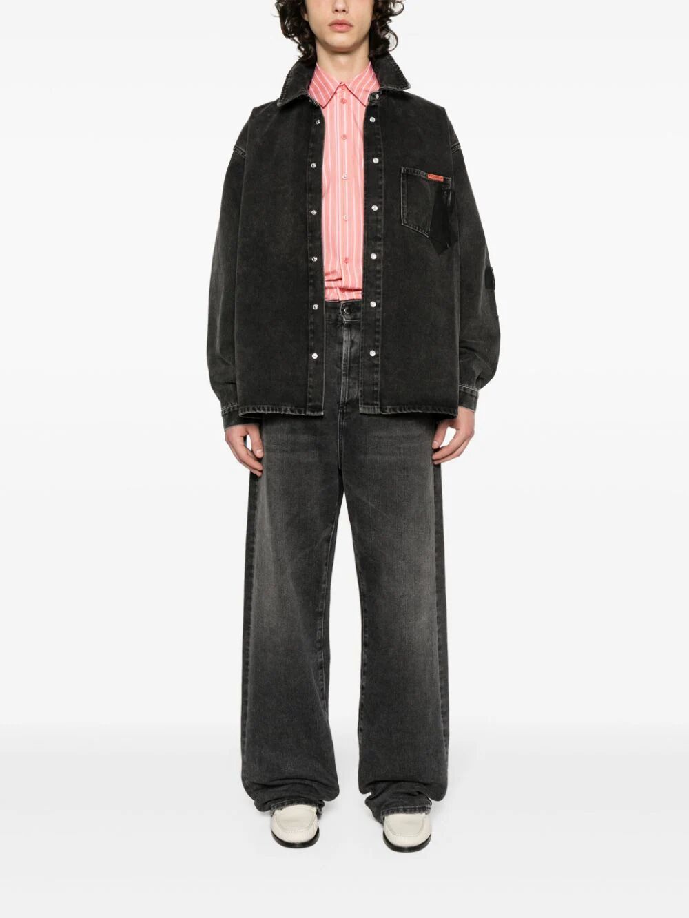 MARTINE ROSE-DENIM OVERSHIRT-MRSS24 224 BLWAGA