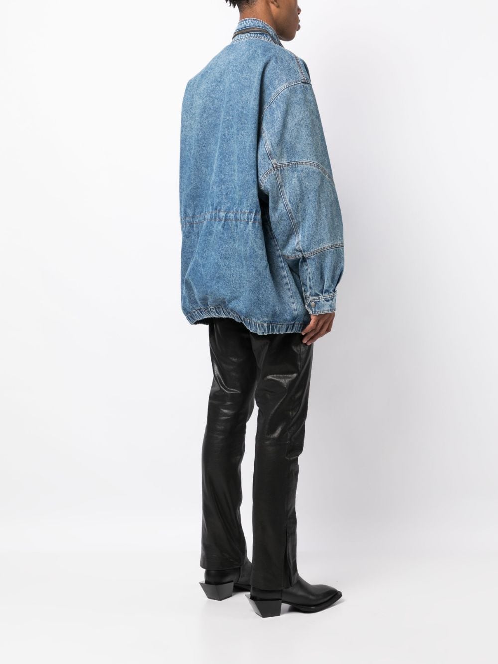 MARTINE ROSE-DENIM PARKA JACKET-MRSS23 227 MRBLW