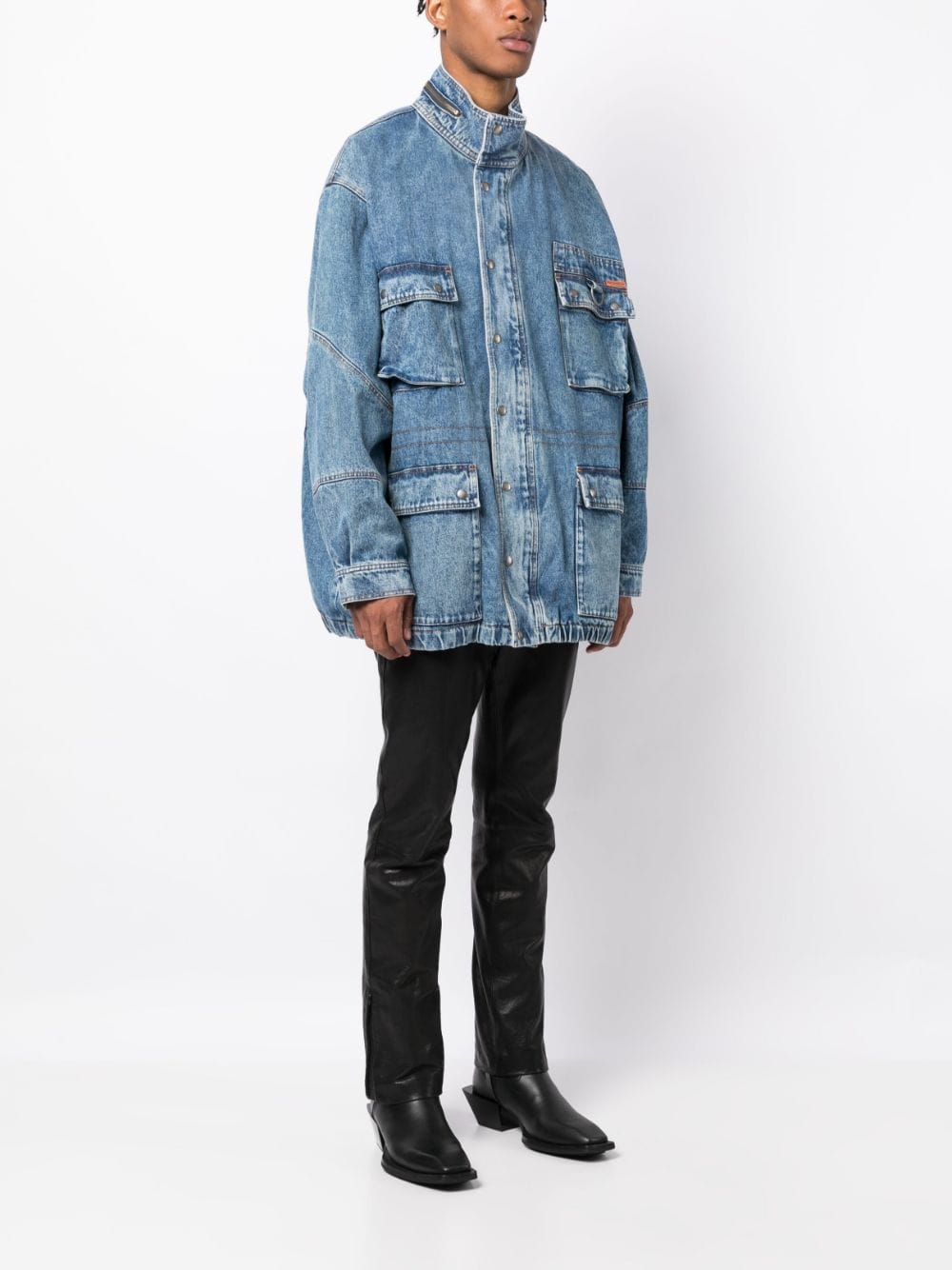 MARTINE ROSE-DENIM PARKA JACKET-MRSS23 227 MRBLW