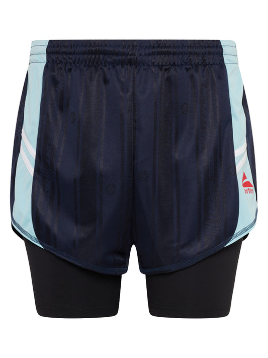 MARTINE ROSE-DOUBLE FOOTBALL SHORT-