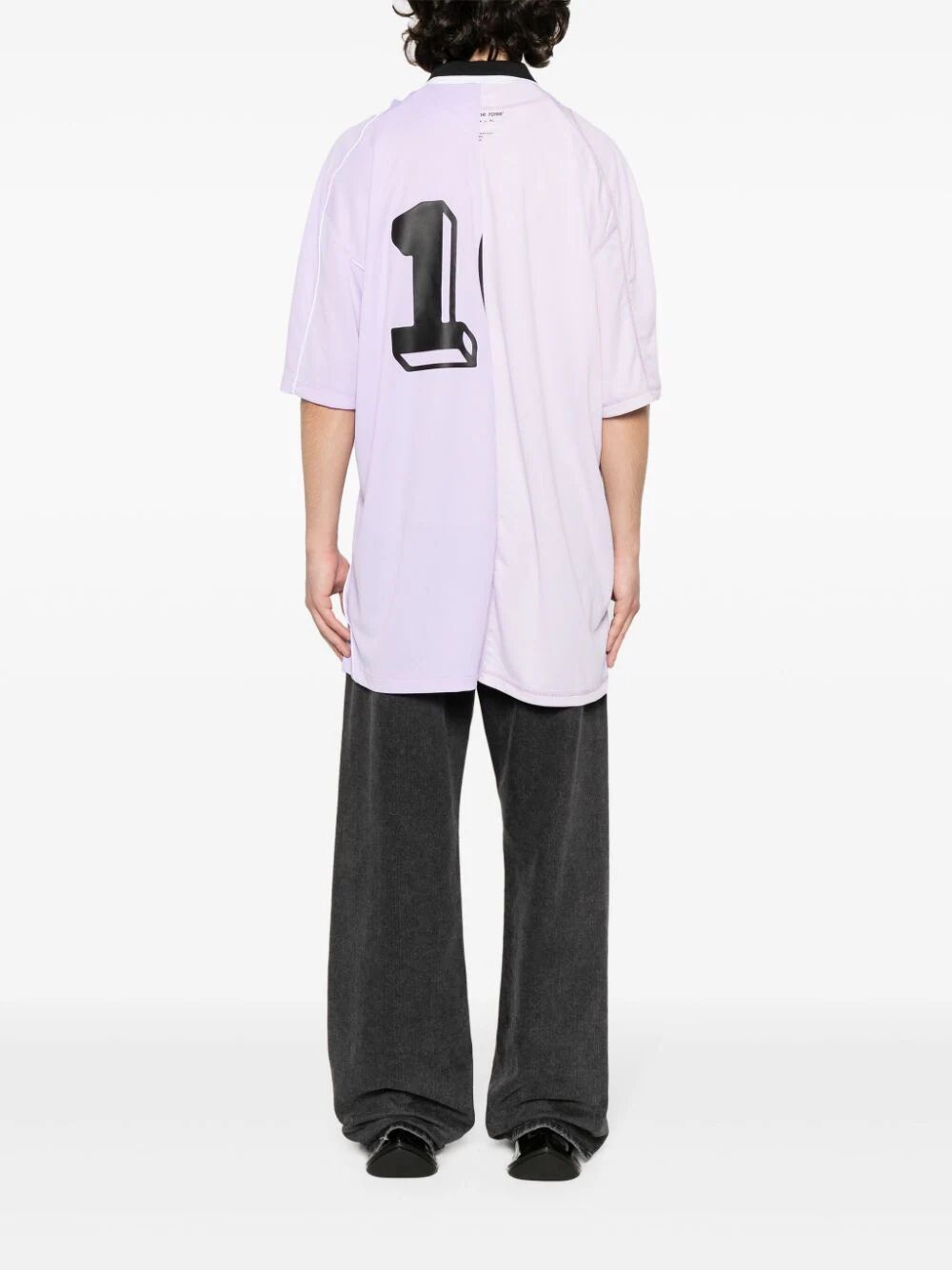 MARTINE ROSE-HALF & HALF FOOTBALL TOP-MRSS24 139 LILAC