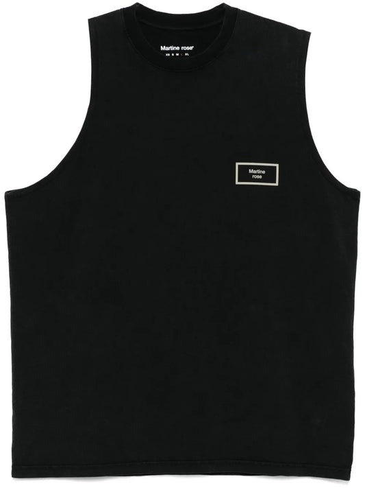 MARTINE ROSE-LOGO VEST-