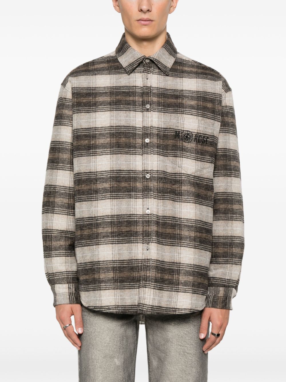 MARTINE ROSE-LS OVERSHIRT-