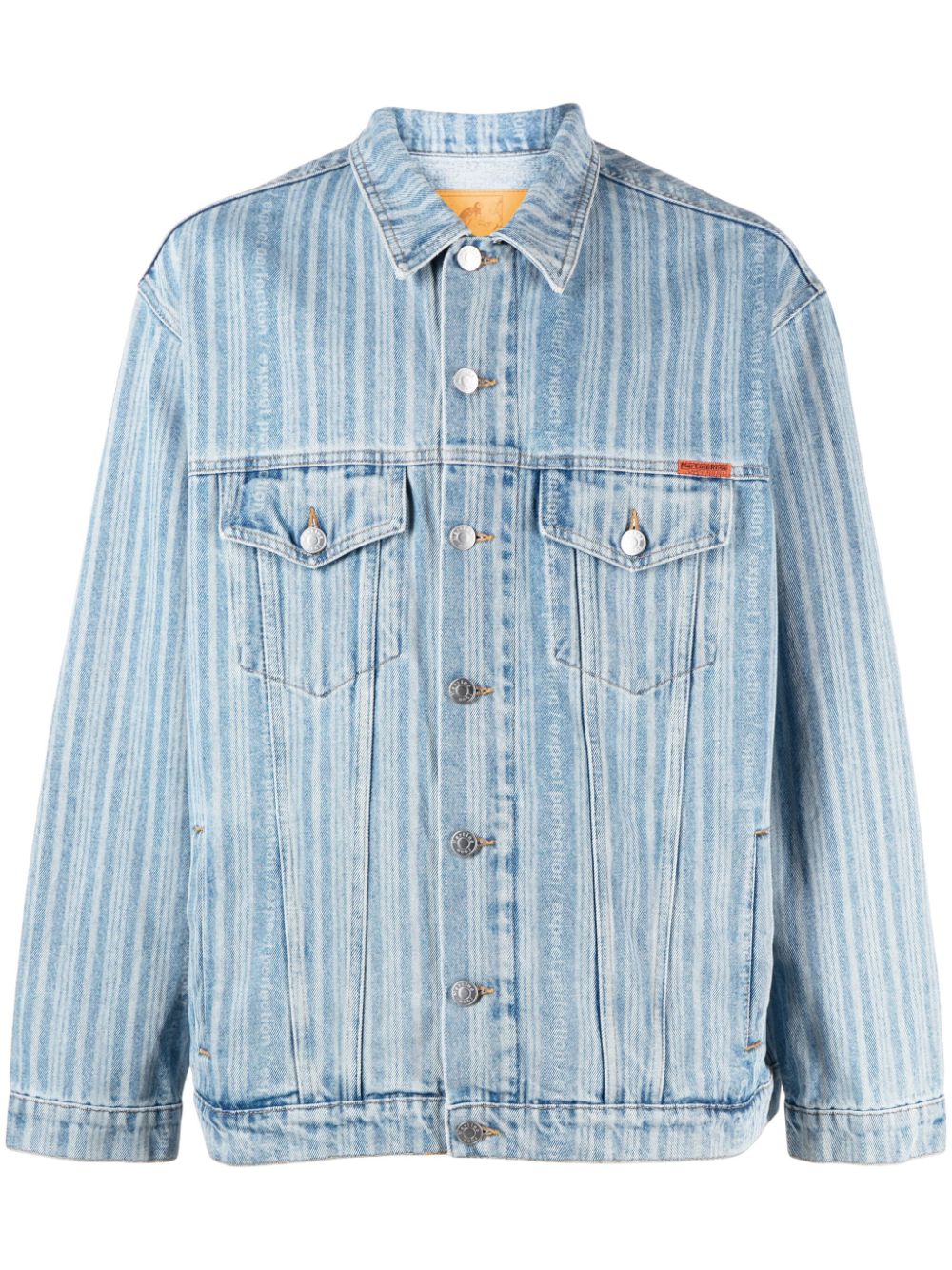 MARTINE ROSE-OVERSIZED DENIM JACKET-CMRAW23201 BLUPN