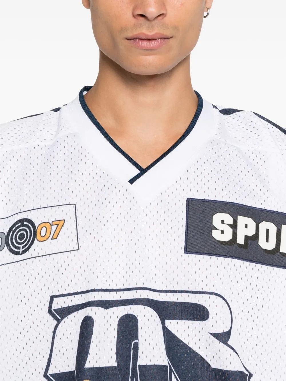 MARTINE ROSE-OVERSIZED HOCKEY TOP-