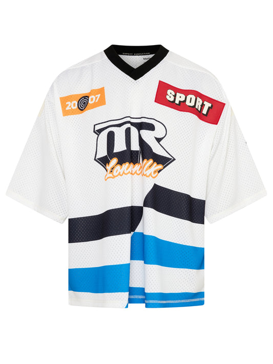 MARTINE ROSE-OVERSIZED HOCKEY TOP-