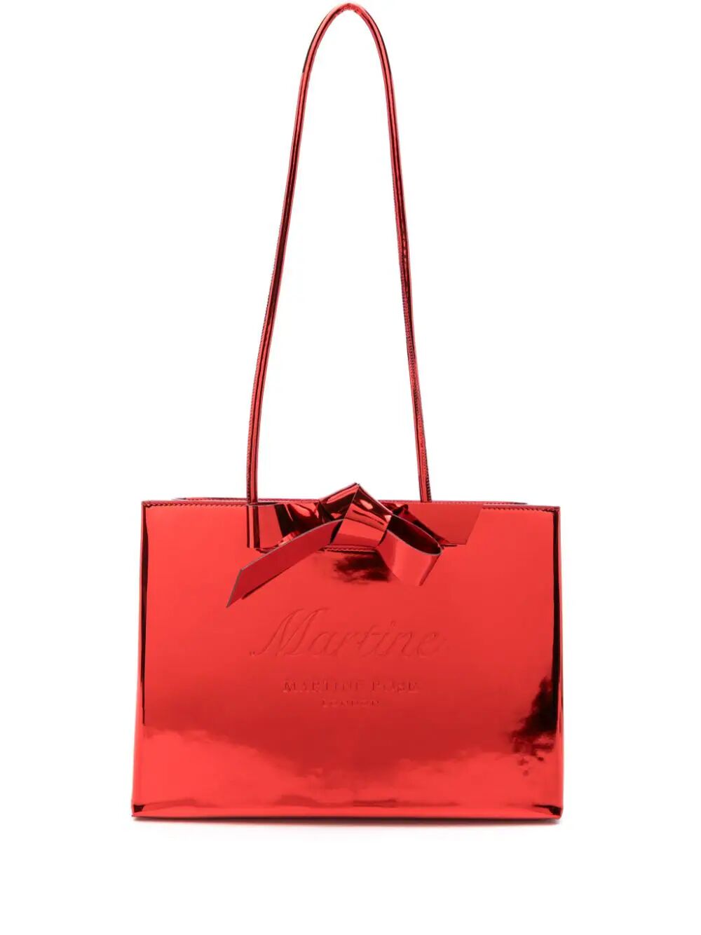 MARTINE ROSE-PARTY SHOPPER BAG-MRSS24 1147 RED