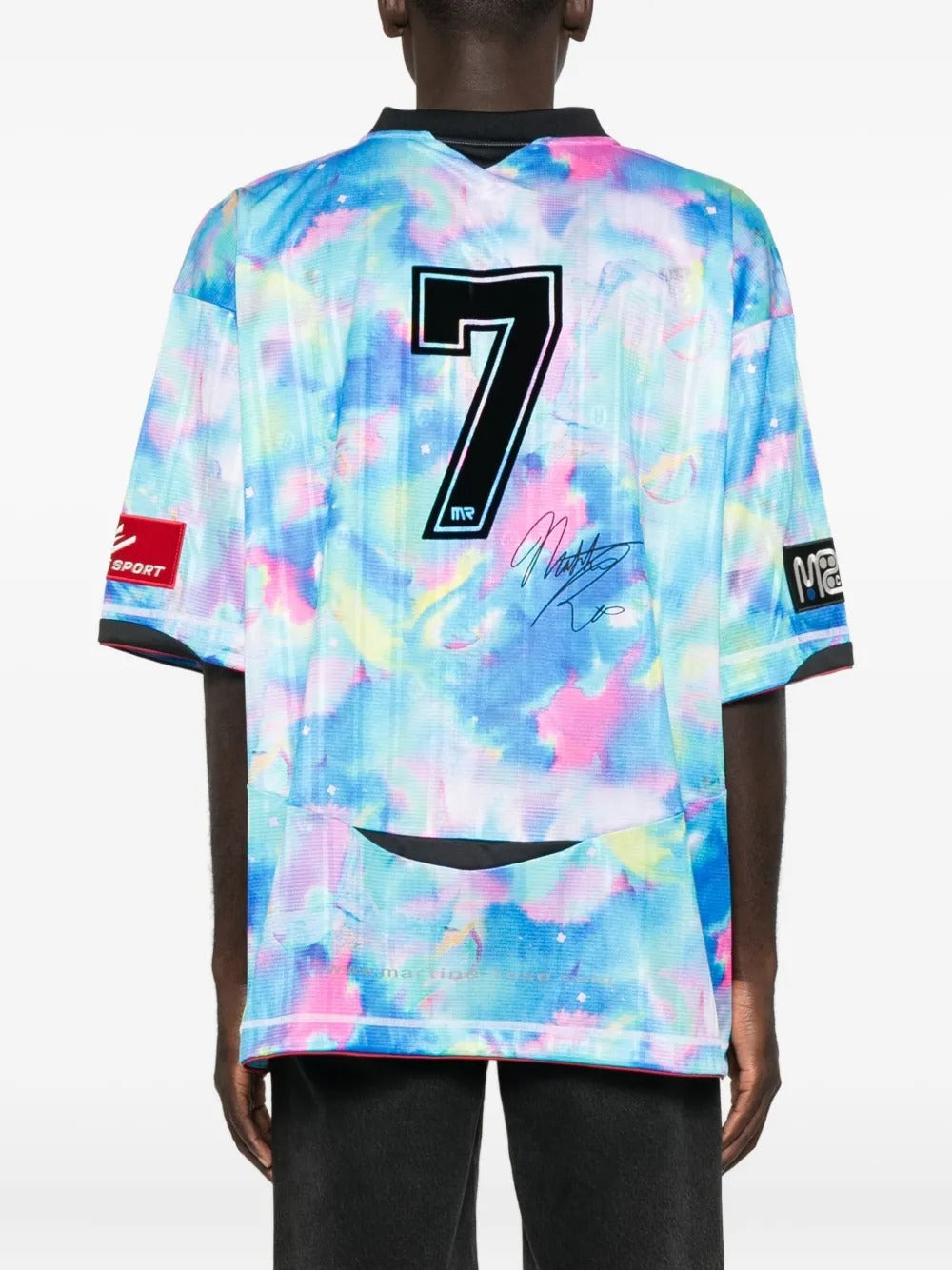 MARTINE ROSE-PRINTED FOOTBALL TOP-