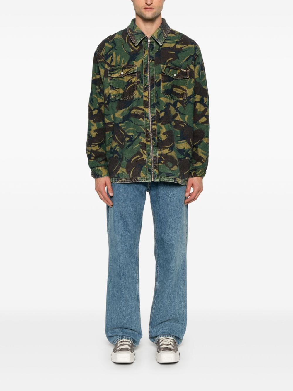 MARTINE ROSE-REVERSIBLE CAMO SHIRT-