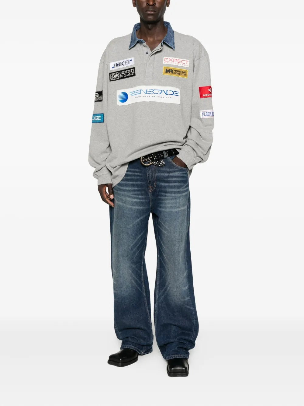 MARTINE ROSE-RUGBY POLO-