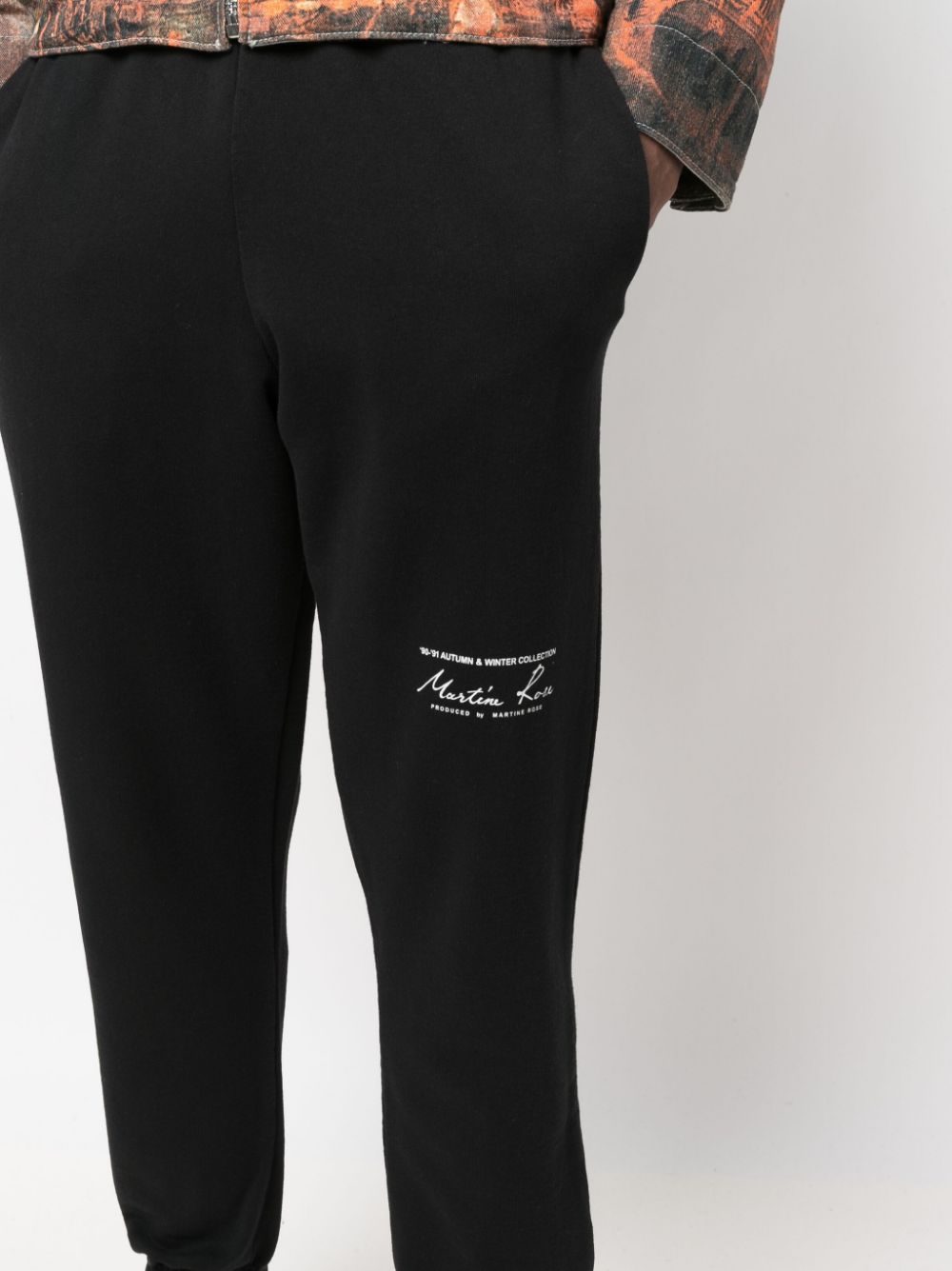 MARTINE ROSE-SLIM LEG TRACKPANT-CMR607 BLACK