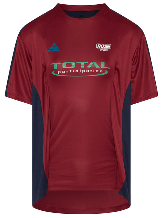 MARTINE ROSE-WOMENS HALF STRETCH FOOTBALL TOP-