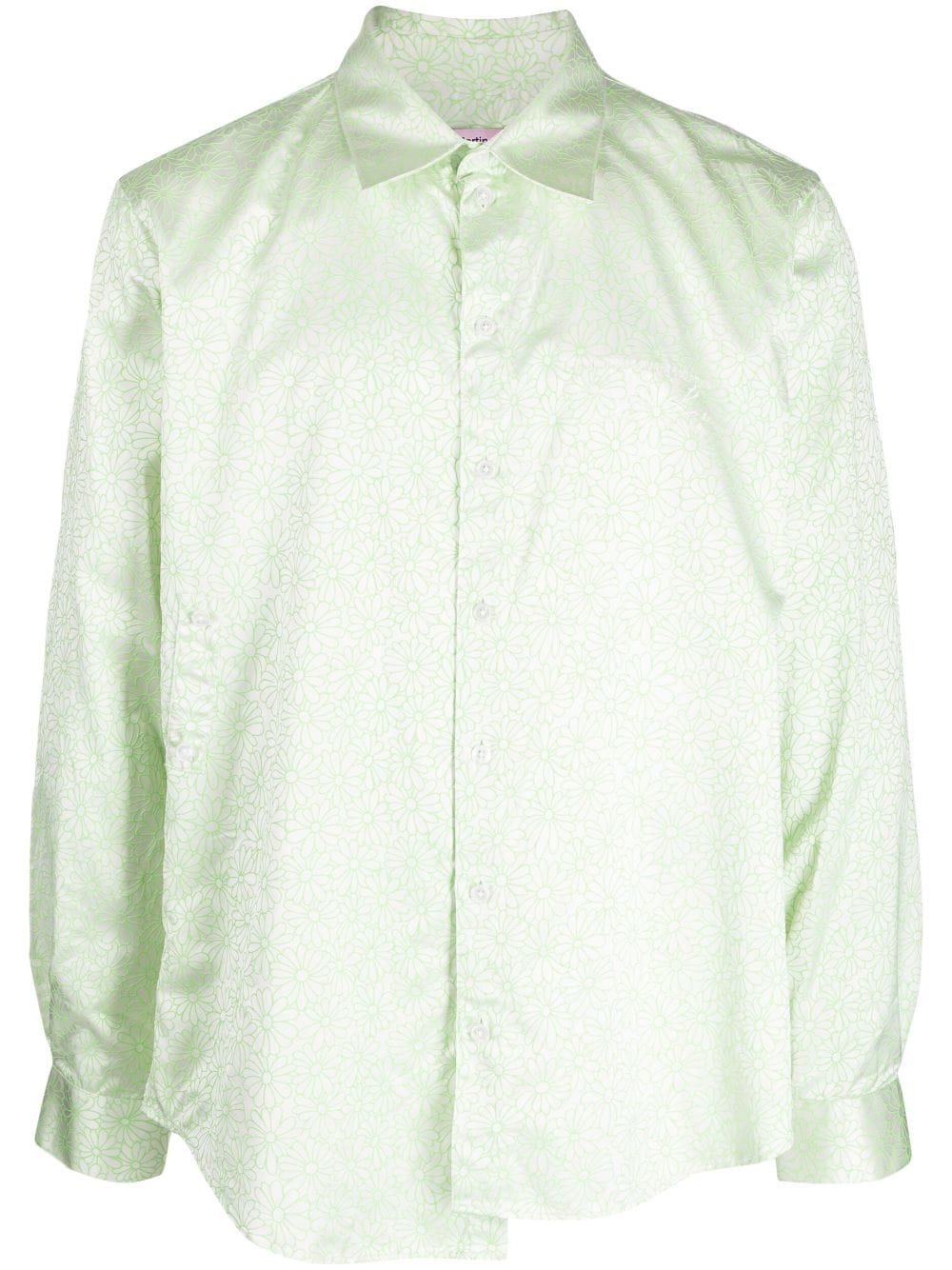 MARTINE ROSE-WRAP SHIRT-CMRSS23 424C GRCRMF