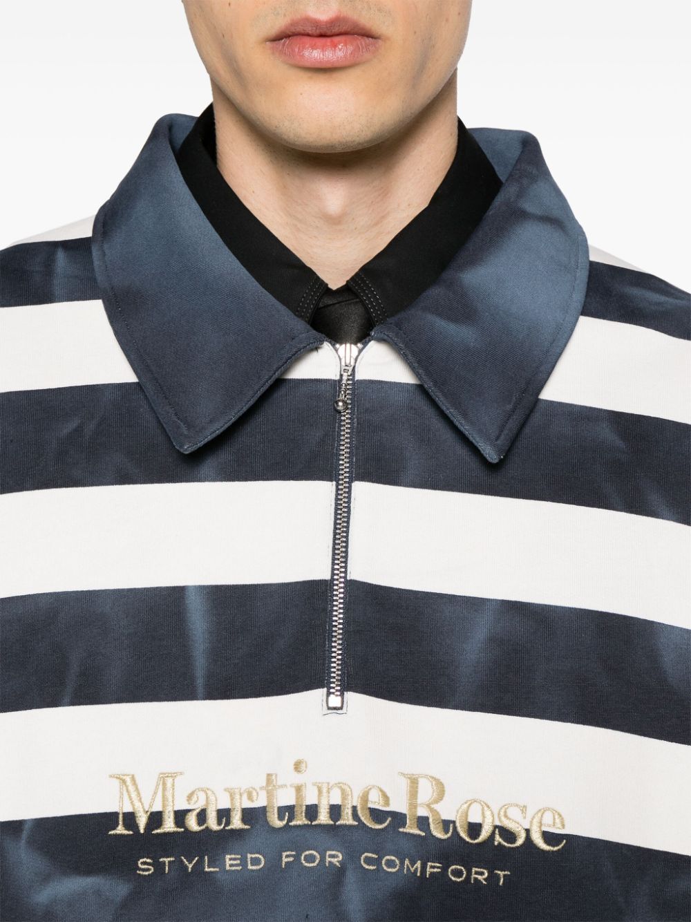 MARTINE ROSE-ZIP UP POLO-MRSS24 632B NYWS