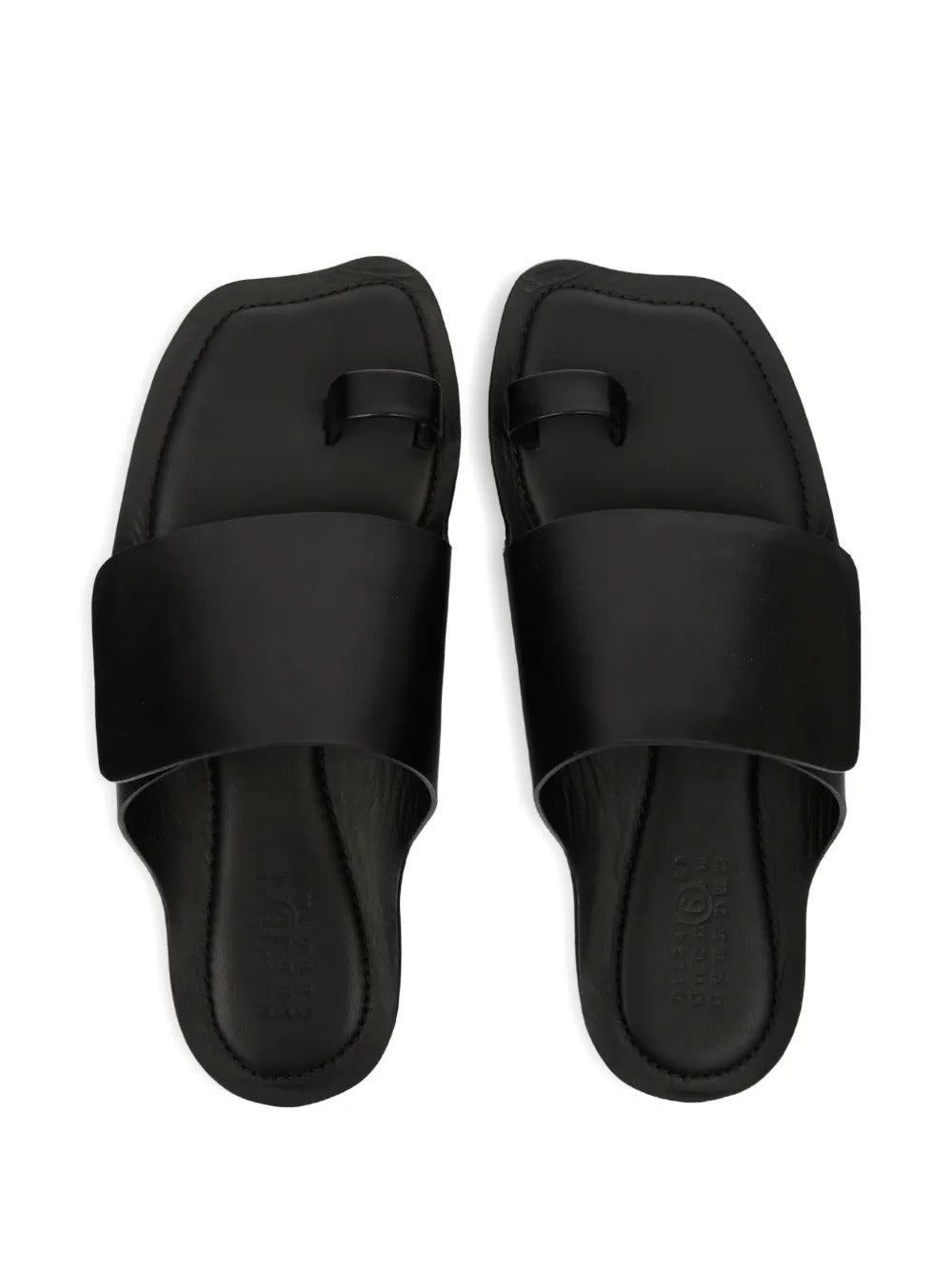 MM6 Maison Margiela-Anatomic leather flip-flop mule-